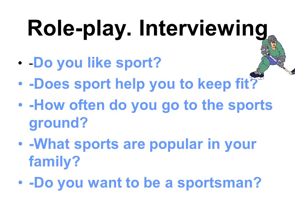 Role that sport plays in the